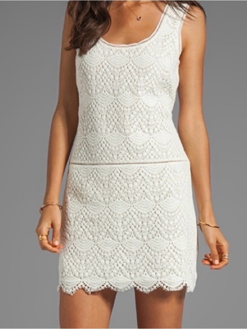 juicy couture lined crochet dress
